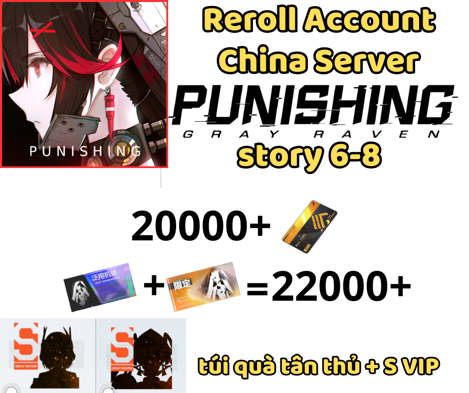 [CN]Punishing: Gray Raven - Tài khoản 20K + Black Card